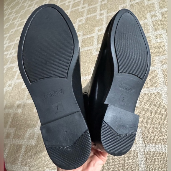 J.Crew Matte Black Chelsea Rain Boots Ankle Pull-On Rubber Booties Size 7 - Picture 8 of 11